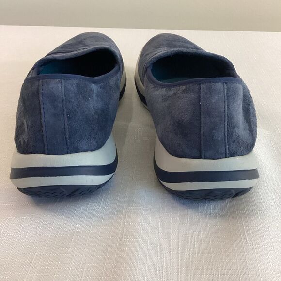 L.L. Bean Women's Back Cove Blue Nubuck Slip On Size 7.5 - Picture 7 of 12